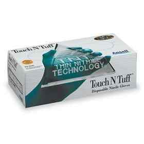 Touch N Tough 5 Mil, 9-1/2" Length, Lightly Powdered Inside Gloves 