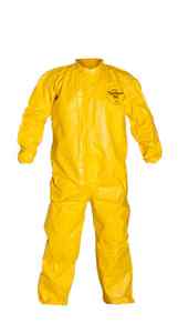 DuPont Tychem QC Coverall. Collar. Elastic Wrists and Ankles
4-CS.