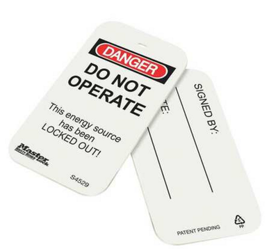SAFETY TAG, DANGER, DO NOT OPERATE, PK 6.