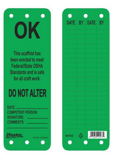 CAUTION TAG, POLYPROPYLENE, 9IN H X3 IN W. 1 EACH.
