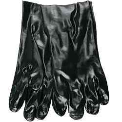10" Gauntlet Wrist, Single-Dipped PVC Coated Gloves 