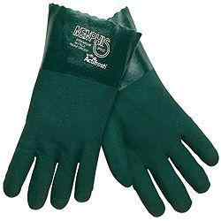 10" Gauntlet Wrist, Double-Dipped PVC Coated Gloves 