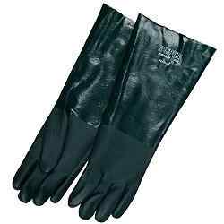 18" Gauntlet Wrist, Double-Dipped PVC Coated Gloves 