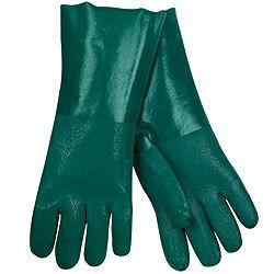 14" Gauntlet Wrist, Double-Dipped PVC Coated Gloves 