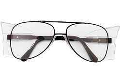 Clear Lens, Engineer Black Frame, Aviator Glasses 