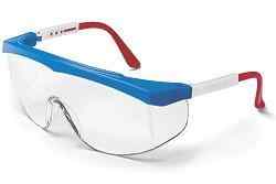 Clear Lens, Nylon Red / White / Blue Frame Glasses