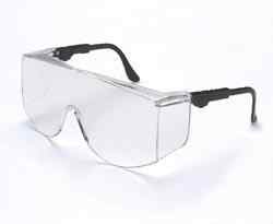 Black Temples, Clear Lens, XL To Fit Over RX Glasses