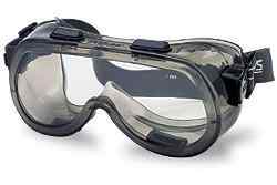 Smoke Frame, Clear Lens Safety Goggles