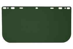 Medium Green Faceshield, Polycarbonate, 8" X 15.5", .040 Thick 