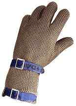 Stainless Steel Mesh Gloves with Replaceable Straps