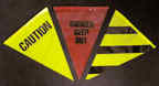 60' Black And Yellow Stripes Pennants