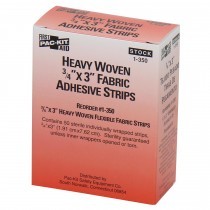 7/8 X 1.5" HEAVY WOVEN FABRIC BANDAGES 50/BOX