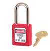 Red Zenex™ Thermoplastic Safety Padlock. 1 Each.