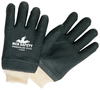 Knit Wrist, Double-Dipped PVC Coated Gloves 