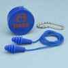 Reusable Woven Nylon Corded Ear Plugs With Chain & Case