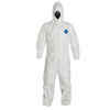 DuPont Tyvek Coverall. Respirator Fit Hood. Elastic W/A 25-CASE.

