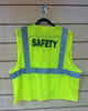 Safety logo on back Lime vest