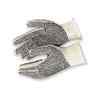 Cotton/Polyester, Hemmed, Two-sided PVC Dot Gloves 