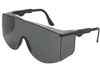 Black Temples Gray Lens,  XL To Fit Over RX Glasses