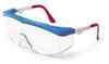 Clear Anti-Fog Lens, Nylon Red/White/Blue Frame Glasses