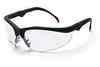 Black frame, Dual Bi-Focal Clear 1.0 Diopter Lens Safety Glasses