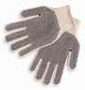 Cotton/Polyester Blend,Two-sided White PVC Dot Gloves 