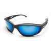 Edge's Dakura Glasses, Aqua Precision, Polarized Blue Mirror Lens