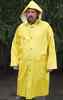Yellow 49 inch raincoat with cape vented back